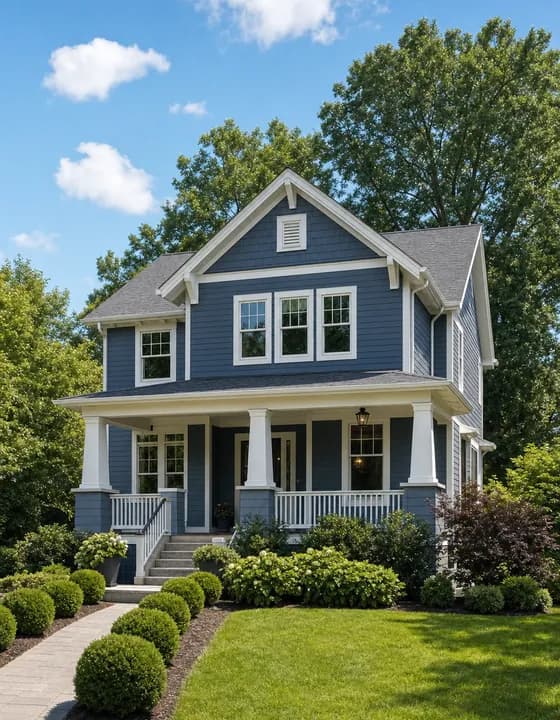 Two-story home being evaluated for a buyer inspection
